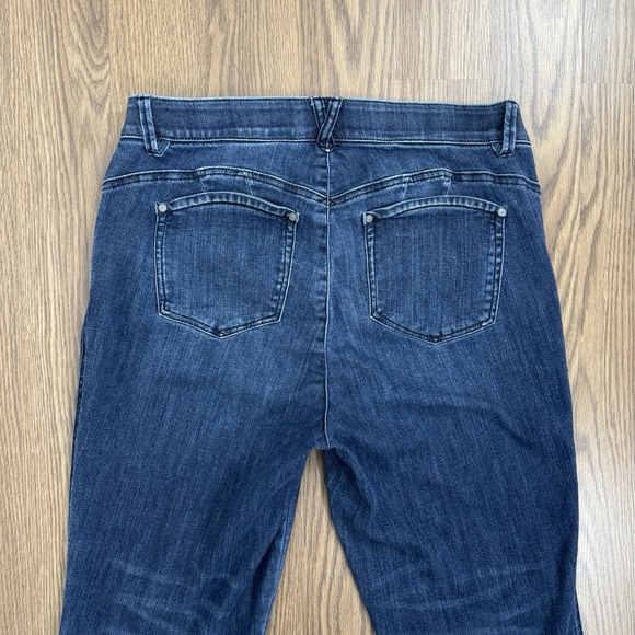 Democracy Jeans Womens 16W Blue Straight Crop Ab Technology Stretch Comfy Denim - Picture 6 of 15